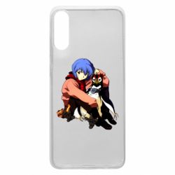 Чехол для Samsung A70 Rei Ayanami and Pen Pen - PrintSalon