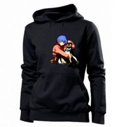 Женское худи Rei Ayanami and Pen Pen - PrintSalon