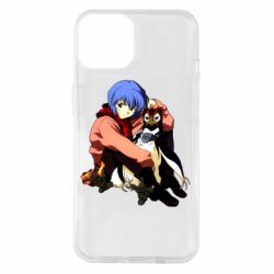 Чехол для iPhone 14 Rei Ayanami and Pen Pen - PrintSalon