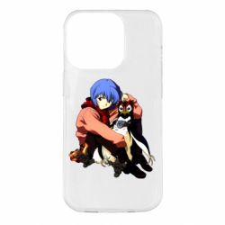 Чехол для iPhone 14 Pro Rei Ayanami and Pen Pen - PrintSalon