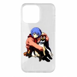 Чехол для iPhone 14 Pro Max Rei Ayanami and Pen Pen - PrintSalon