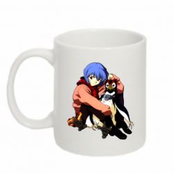 Чашка 320ml Rei Ayanami and Pen Pen - PrintSalon
