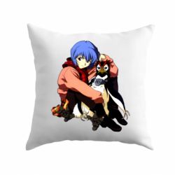 Подушка Rei Ayanami and Pen Pen - PrintSalon