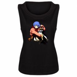 Женская майка Rei Ayanami and Pen Pen - PrintSalon