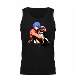 Мужская майка Rei Ayanami and Pen Pen - PrintSalon