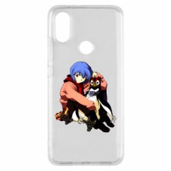 Чехол для Xiaomi Mi A2 Rei Ayanami and Pen Pen - PrintSalon