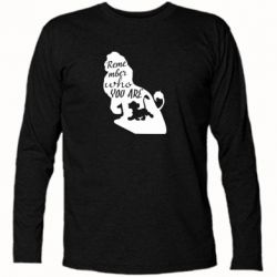 Футболка с длинным рукавом Remember who you are - PrintSalon