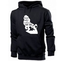 Мужское худи Remember who you are - PrintSalon