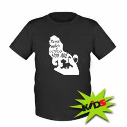 Детская футболка Remember who you are - PrintSalon