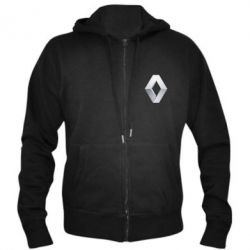 Мужское худи на молнии Renault Logo - PrintSalon
