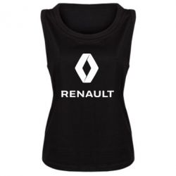 Женская майка Renault logotip - PrintSalon