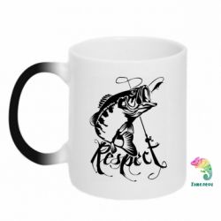 Чашка-хамелеон Respect fish - PrintSalon