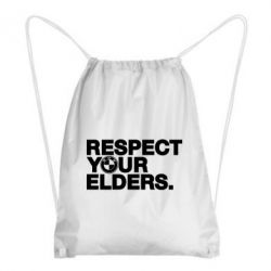 Рюкзак-мішок Respect your elders. - PrintSalon