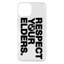 Чохол для iPhone 14 Respect your elders. - PrintSalon