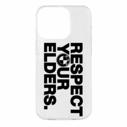 Чохол для iPhone 14 Pro Respect your elders. - PrintSalon