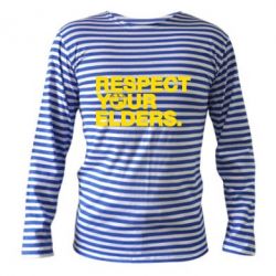 Тільник з довгим рукавом Respect your elders. - PrintSalon