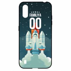 Чехол для Samsung A01/M01 Ретро фамилия и номер