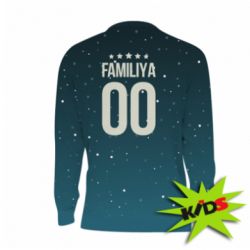 Дитячий 3D світшот Ретро прізвище і номер - PrintSalon