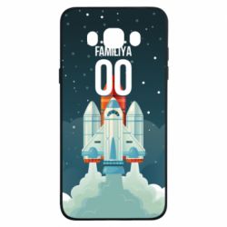 Чехол для Samsung J7 2016 Ретро фамилия и номер-PrintSalon Чехол для Samsung J7 2016 Ретро фамилия и номер