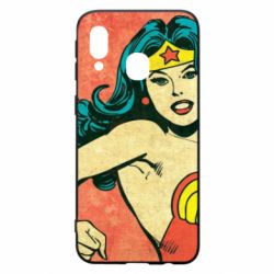 Чехол для Samsung A40 Retro Wonder Woman - PrintSalon