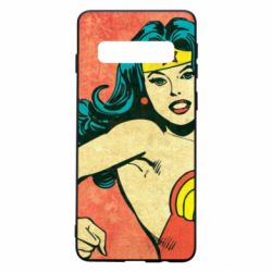 Чехол для Samsung S10 Retro Wonder Woman - PrintSalon
