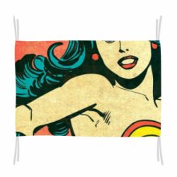 Флаг Retro Wonder Woman - PrintSalon
