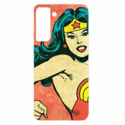 Чехол для Samsung S21 Retro Wonder Woman - PrintSalon