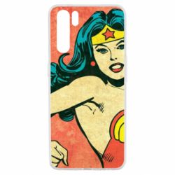Чехол для Oppo A91/Reno3 Retro Wonder Woman - PrintSalon