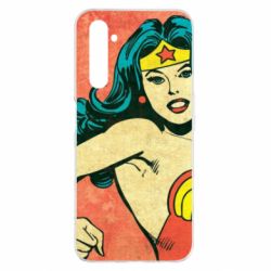 Чехол для Realme 6 Pro Retro Wonder Woman - PrintSalon