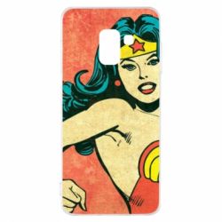 Чехол для Samsung A8 2018 Retro Wonder Woman - PrintSalon