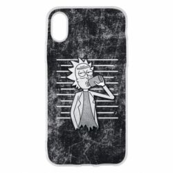Чохол для iPhone X/Xs Rick and a bottle - PrintSalon