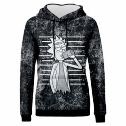 Жіноче 3D худі Rick and a bottle-PrintSalon Жіноче 3D худі Rick and a bottle