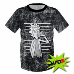 Дитяча 3D футболка Rick and a bottle - PrintSalon