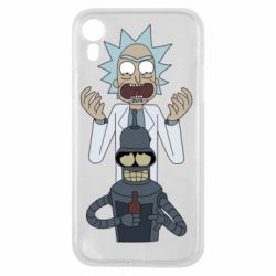 Чехол для iPhone XR Rick and Bender - PrintSalon