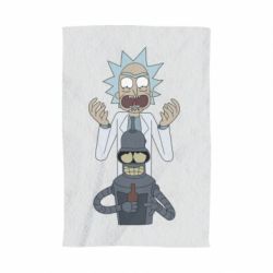 Полотенце с принтом Rick and Bender - PrintSalon