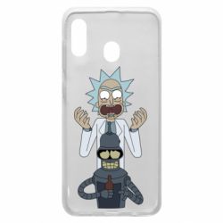 Чехол для Samsung A20 Rick and Bender - PrintSalon