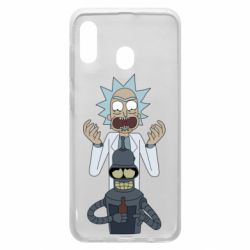 Чехол для Samsung A30 Rick and Bender - PrintSalon