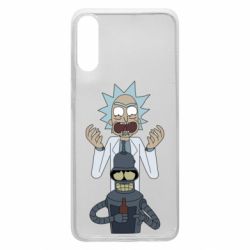 Чехол для Samsung A70 Rick and Bender - PrintSalon