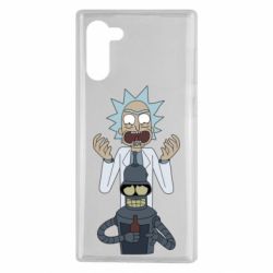 Чехол для Samsung Note 10 Rick and Bender - PrintSalon