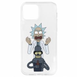 Чехол для iPhone 12 Rick and Bender - PrintSalon