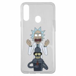 Чехол для Samsung A20s Rick and Bender - PrintSalon