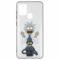 Чехол для Samsung A21s Rick and Bender - PrintSalon