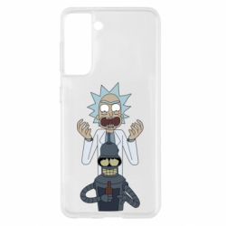 Чехол для Samsung S21 Rick and Bender - PrintSalon