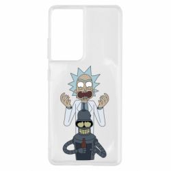 Чехол для Samsung S21 Ultra Rick and Bender - PrintSalon