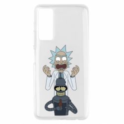 Чехол для Huawei P Smart 2021 Rick and Bender - PrintSalon