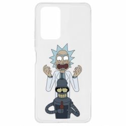 Чехол для Xiaomi Redmi Note 10 Pro Rick and Bender - PrintSalon