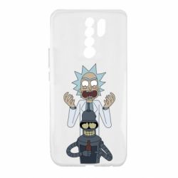 Чехол для Xiaomi Redmi 9 Rick and Bender - PrintSalon