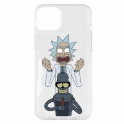 Чехол для iPhone 14 Plus Rick and Bender - PrintSalon