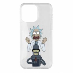 Чехол для iPhone 14 Pro Max Rick and Bender - PrintSalon