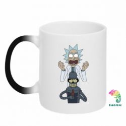 Чашка-хамелеон Rick and Bender - PrintSalon